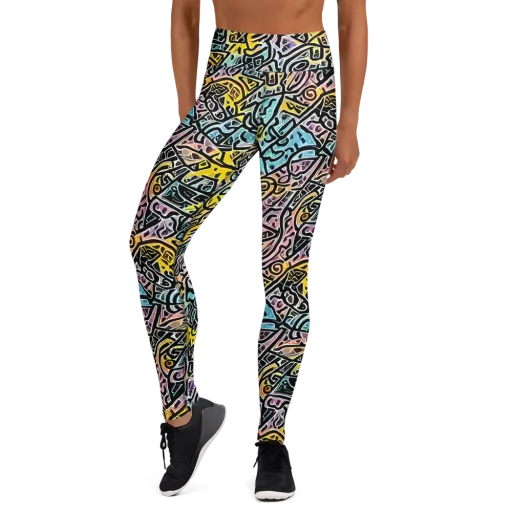 Chromatic Cipher on a Yoga Leggings