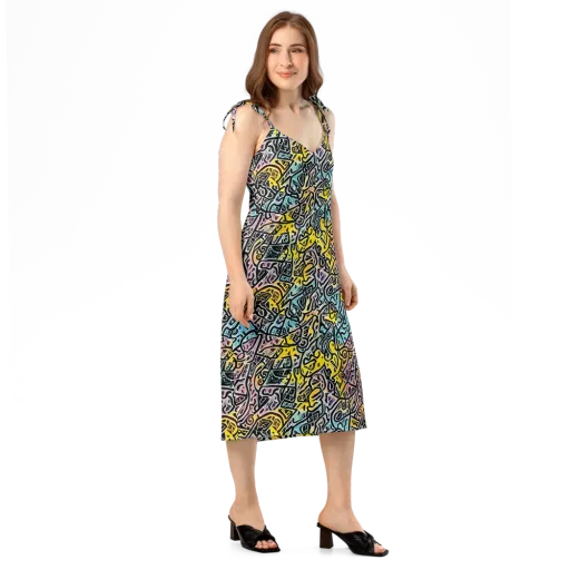 Chromatic Cipher on a Slip Dress