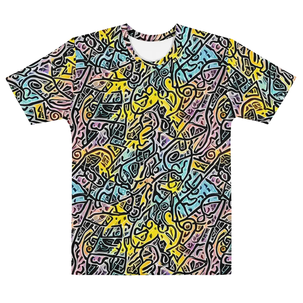 Chromatic Cipher on Men's Cotton Crew Neck T-Shirt — Front