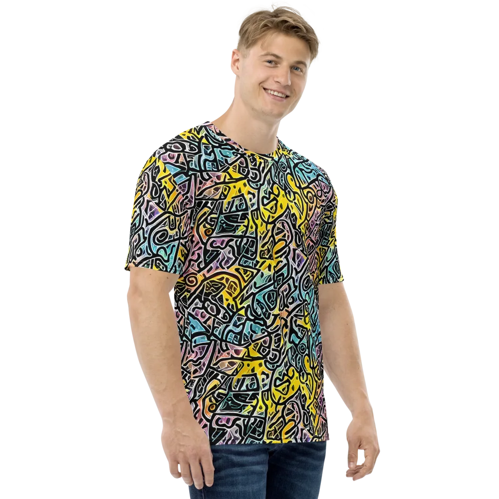 Chromatic Cipher on Men's Crew Neck T-Shirt — Right