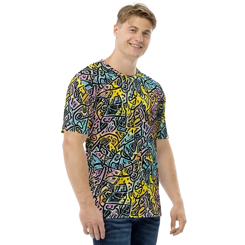 Chromatic Cipher on Men's Crew Neck T-Shirt — Right