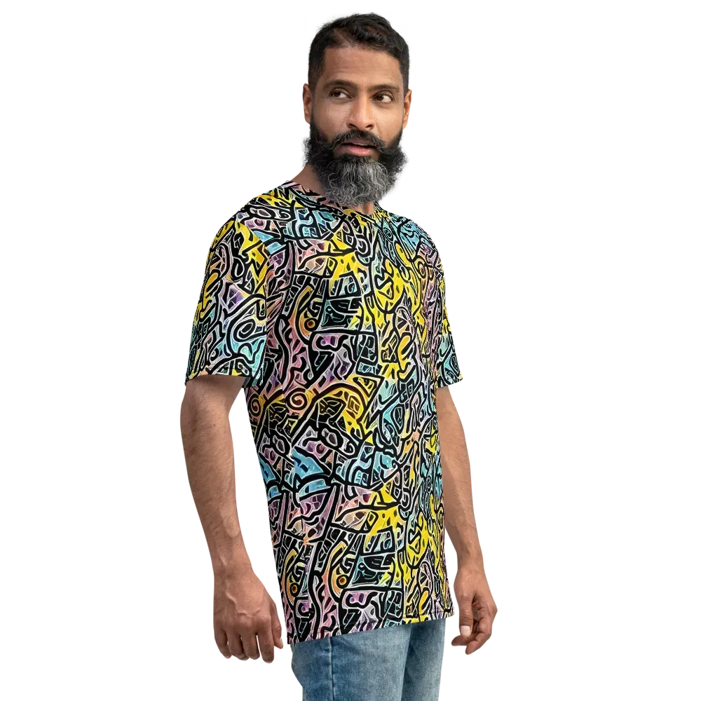Chromatic Cipher on Men's Crew Neck T-Shirt — Right
