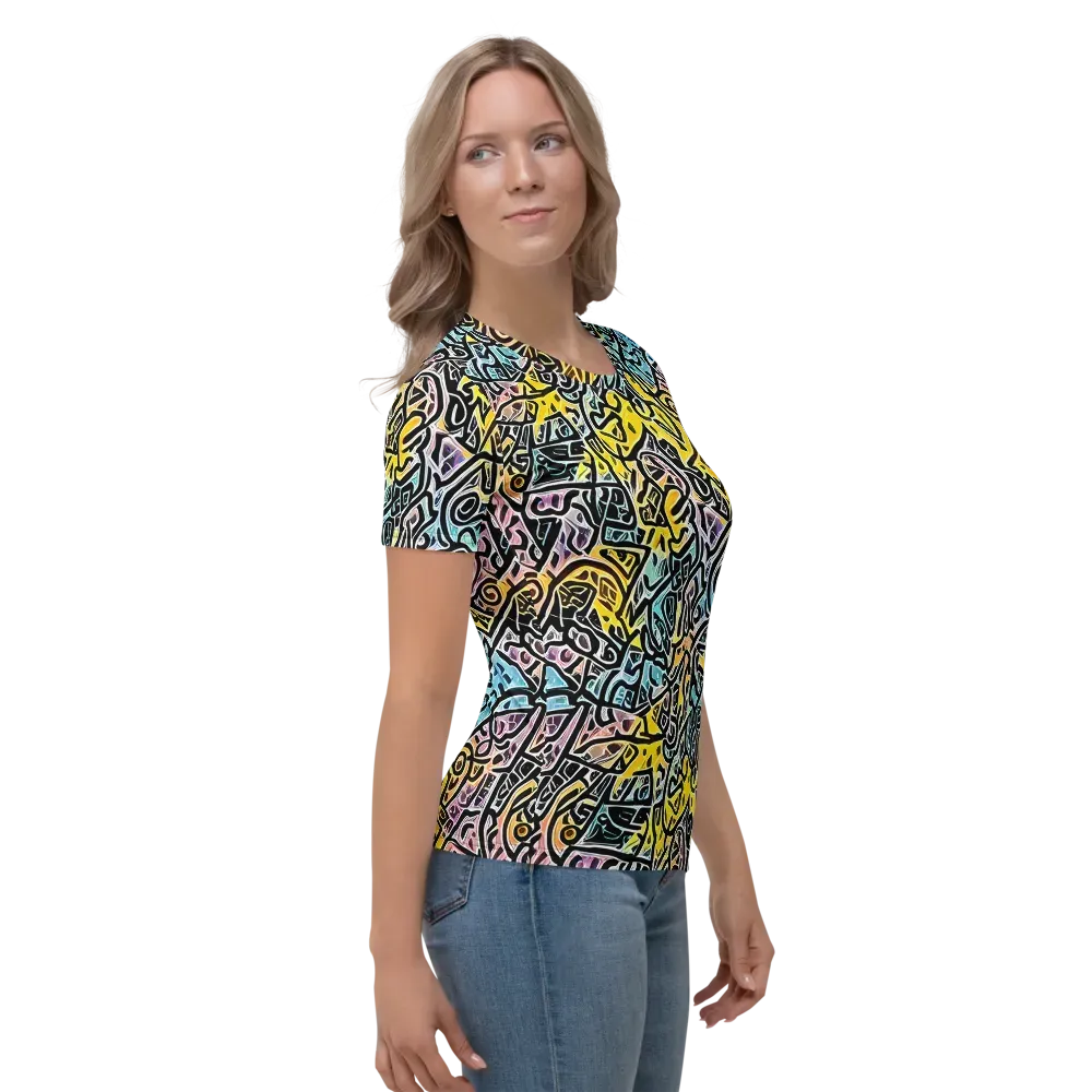 Chromatic Cipher on Women's Crew Neck T-Shirt — Right