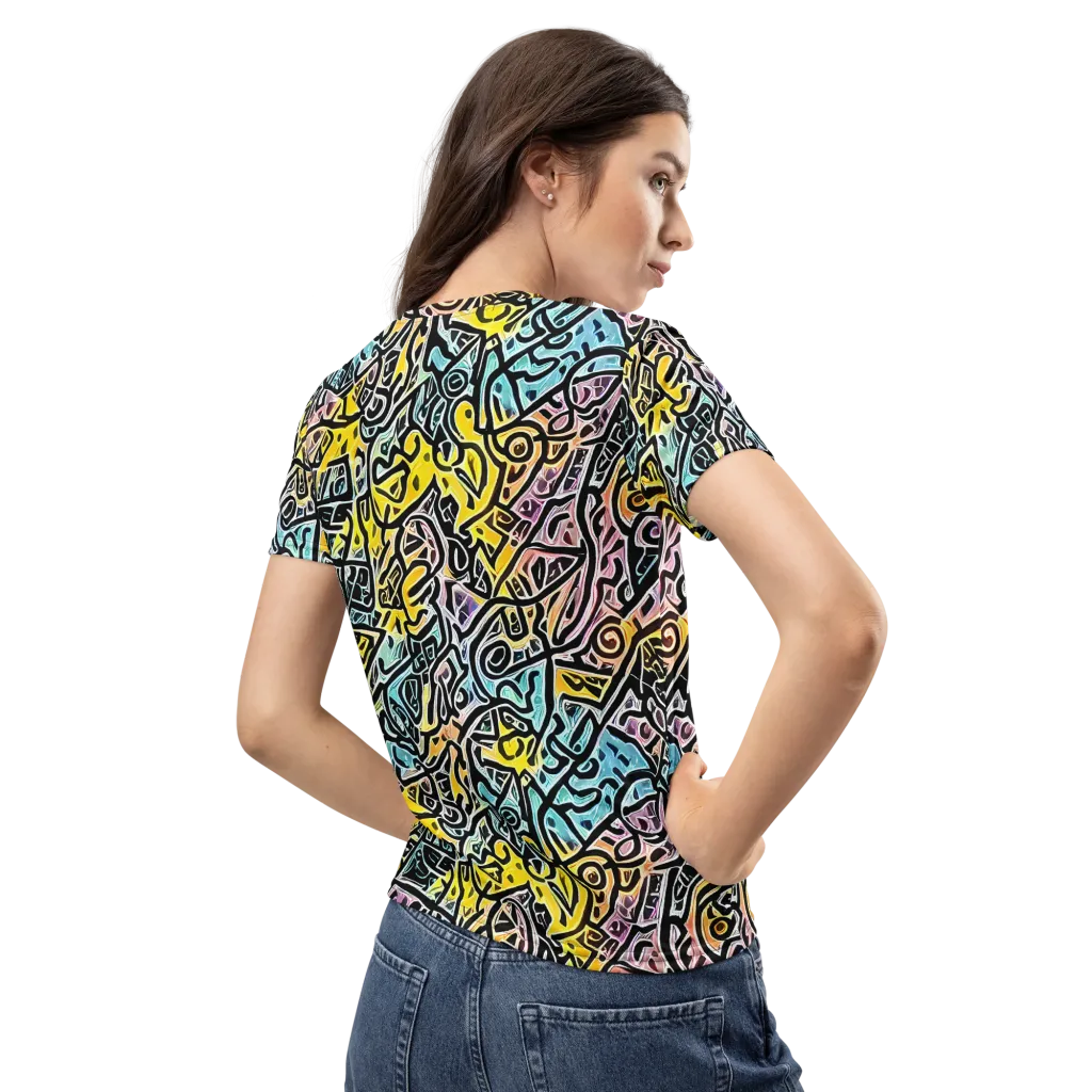 Chromatic Cipher on Women's Crew Neck T-Shirt — Back