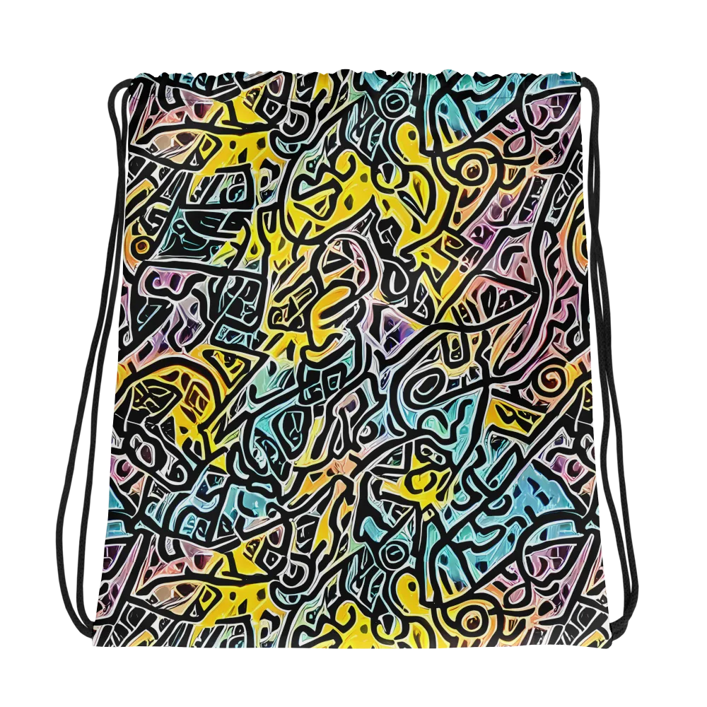 Chromatic Cipher on Drawstring Bag — Photo