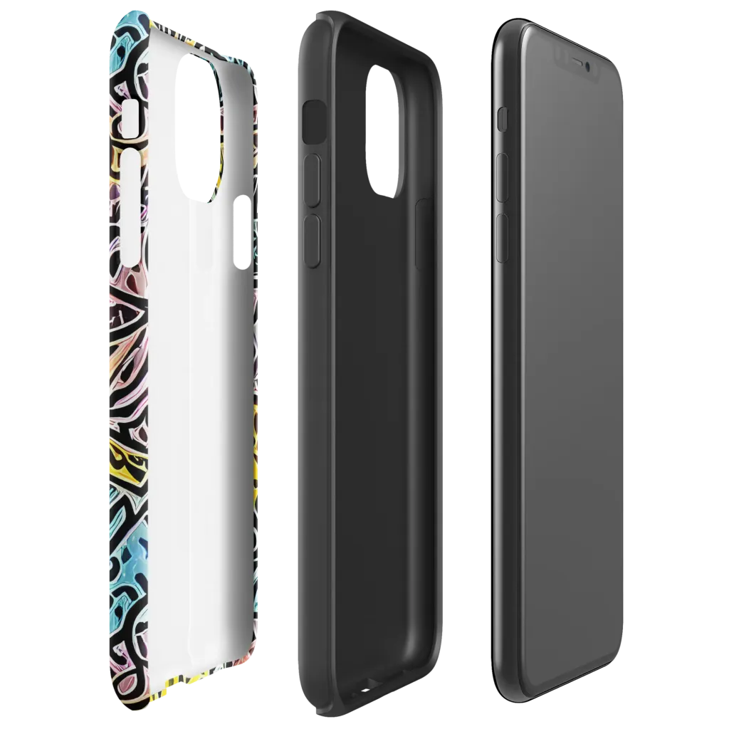 Chromatic Cipher on Tough Case for iPhone® — Right