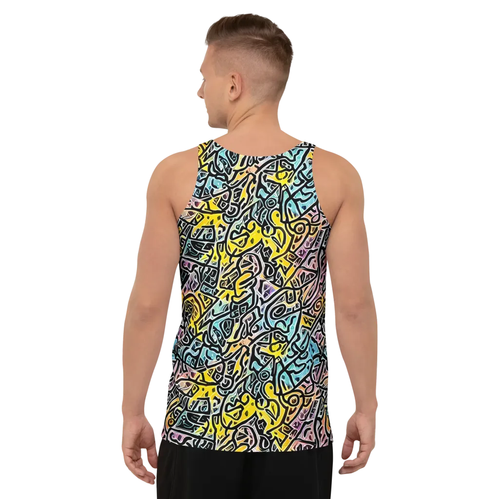 Chromatic Cipher on Men's Tank Top — Back