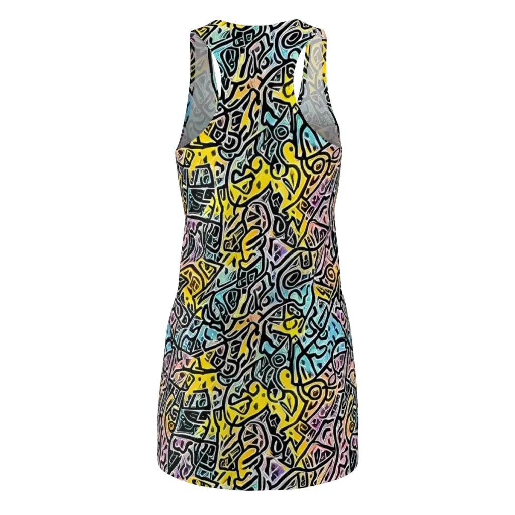 Chromatic Cipher on Racerback Dress — Back