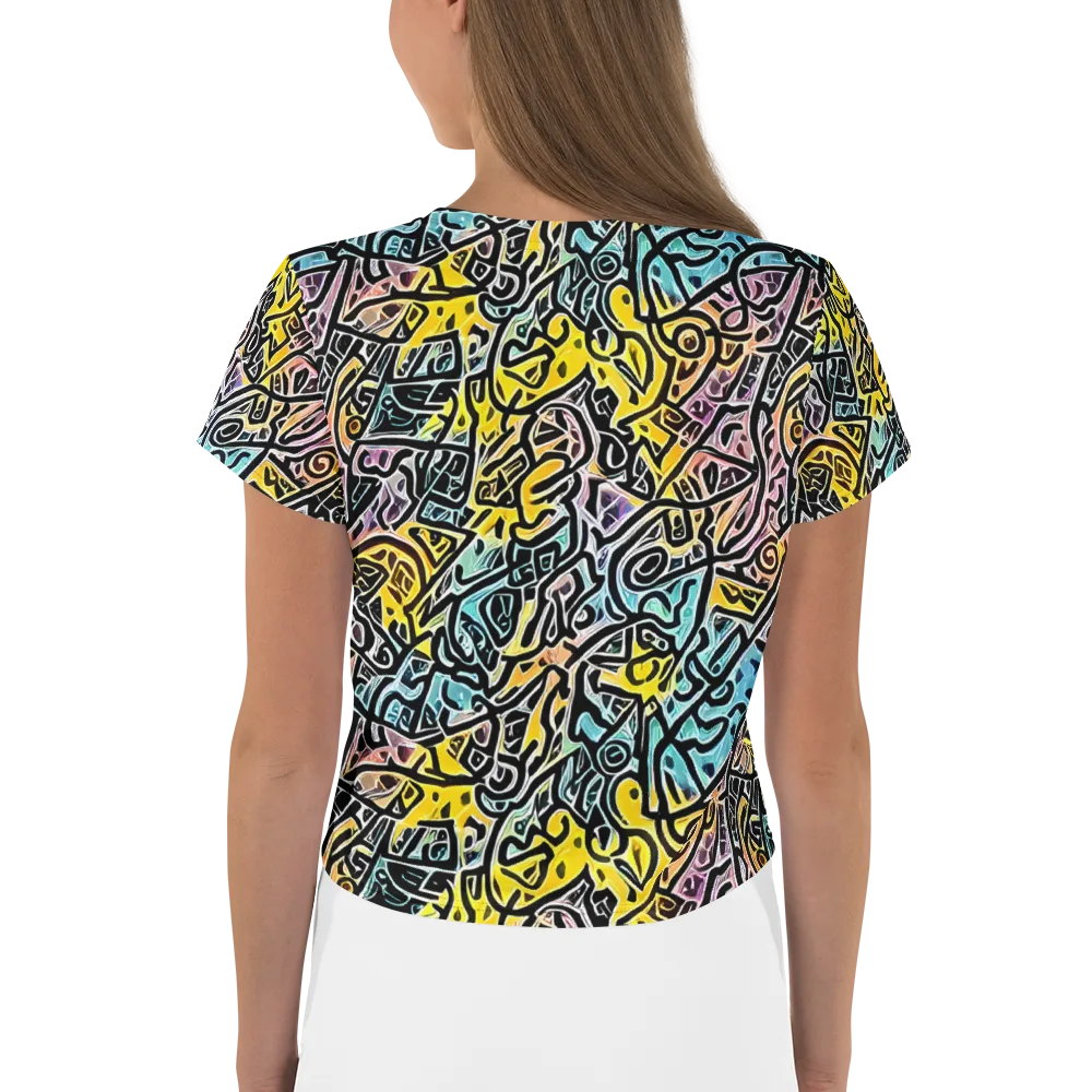 Chromatic Cipher on Crop Tee — Back