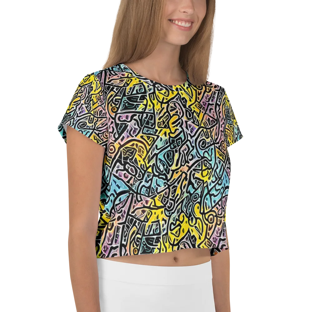 Chromatic Cipher on Crop Tee — Right