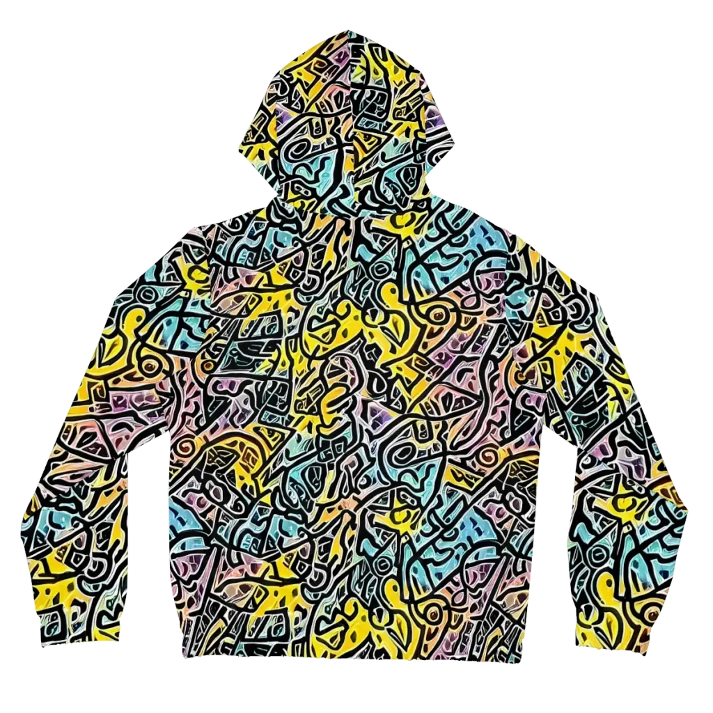 Chromatic Cipher on Women's Full-Zip Hoodie — Back