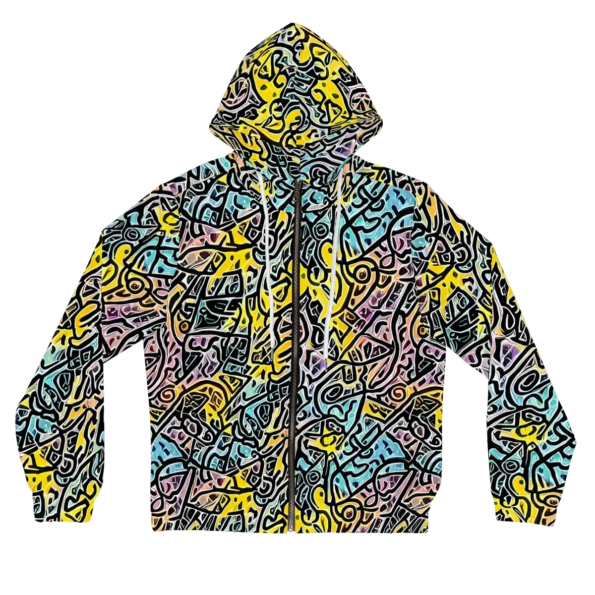 Chromatic Cipher on Women's Full-Zip Hoodie — Front