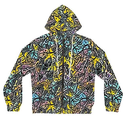 Chromatic Cipher on a Women's Full-Zip Hoodie
