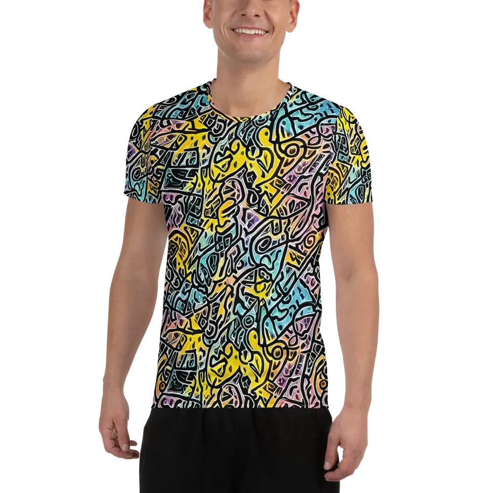 Chromatic Cipher on Men's Athletic T-Shirt — Front