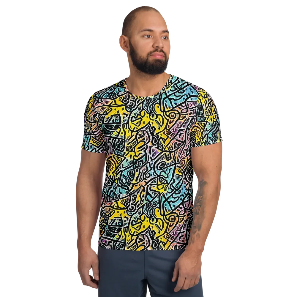 Chromatic Cipher on Men's Athletic T-Shirt — Front