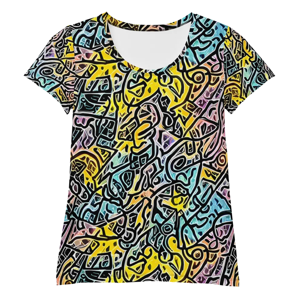 Chromatic Cipher on Women's Athletic T-Shirt — Front