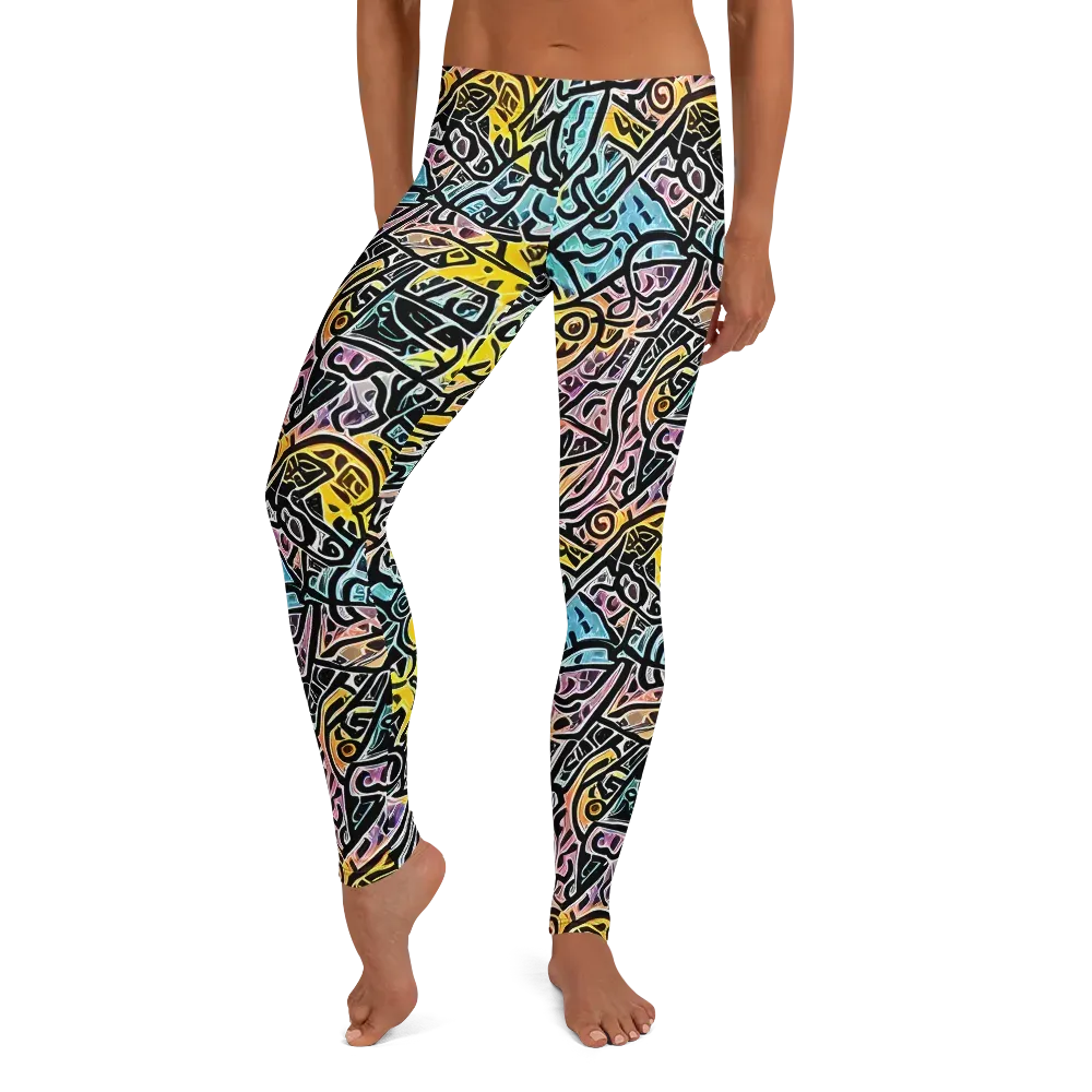 Chromatic Cipher on Leggings — Front