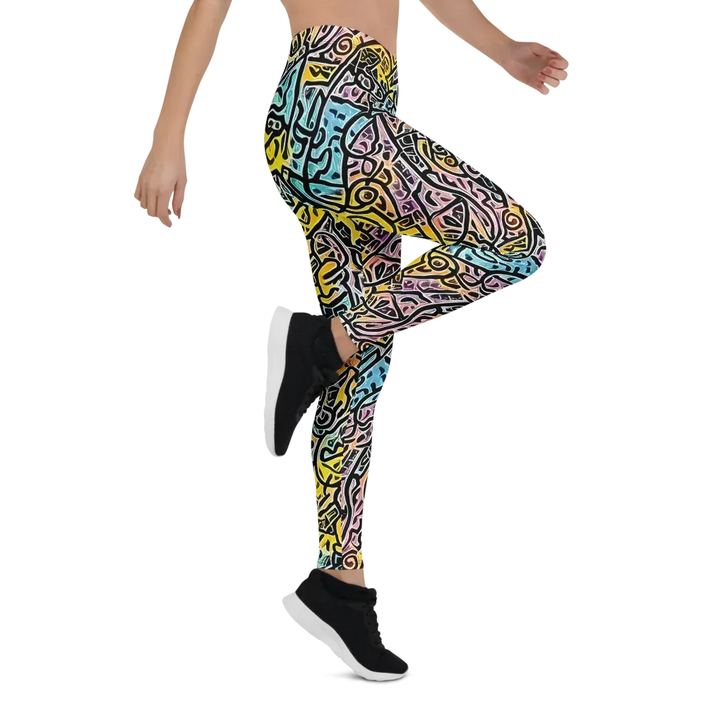 Chromatic Cipher on Leggings — Right