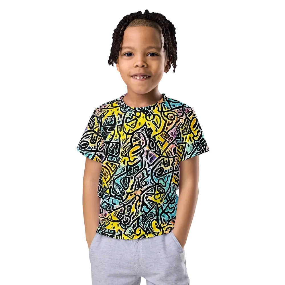 Chromatic Cipher on Kids Crew Neck T-Shirt — Front