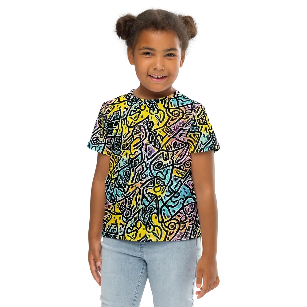 Chromatic Cipher on Kids Crew Neck T-Shirt — Front