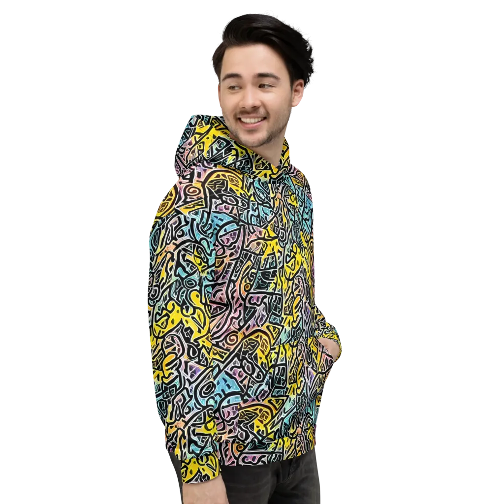 Chromatic Cipher on Hoodie — Right