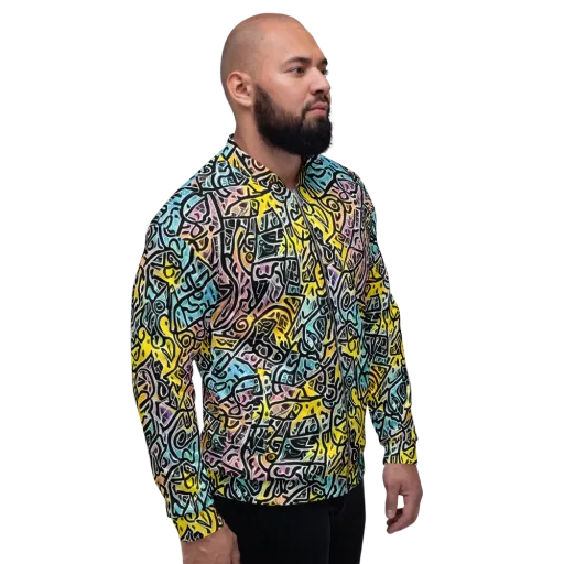 Chromatic Cipher on a Bomber Jacket