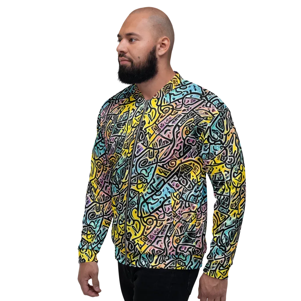 Chromatic Cipher on Bomber Jacket — Left