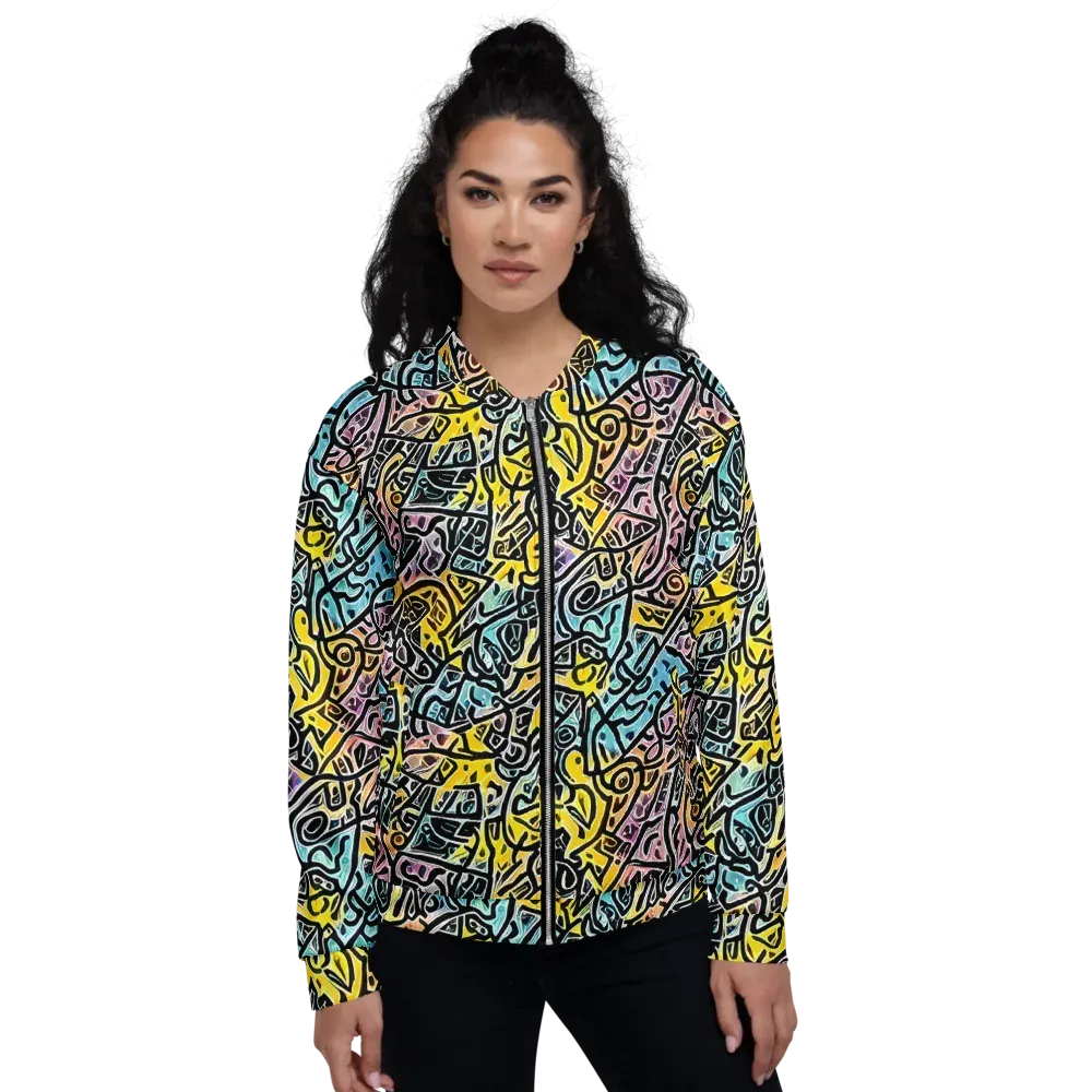 Chromatic Cipher on Bomber Jacket — Front