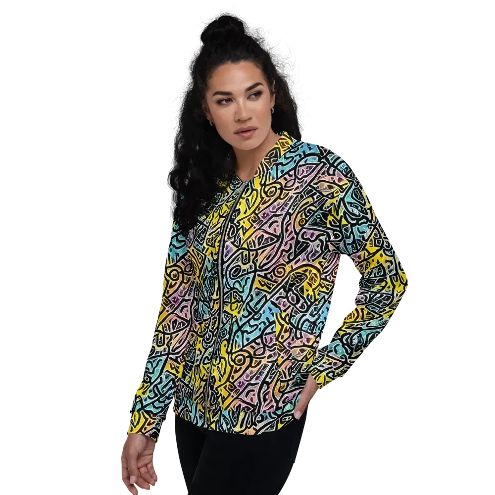 Chromatic Cipher on Bomber Jacket — Left