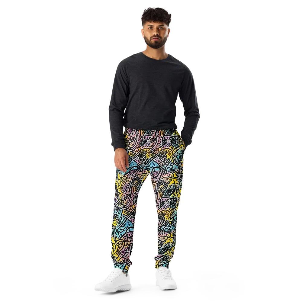 Chromatic Cipher on Men's Joggers — Front