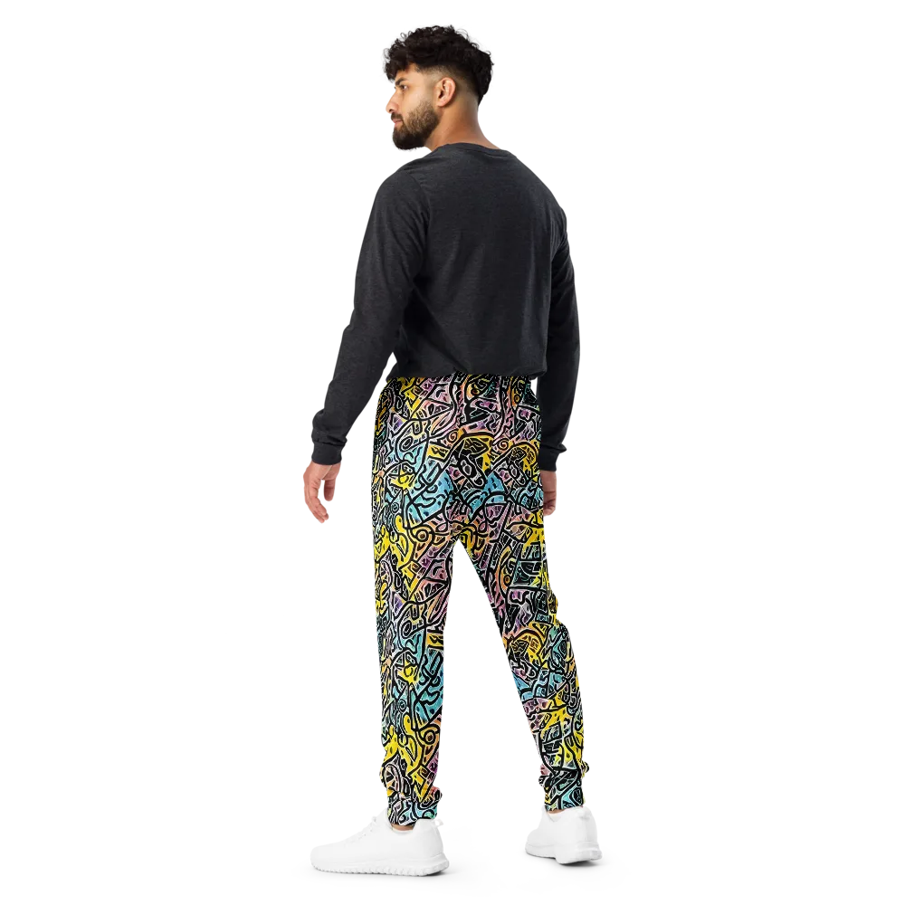 Chromatic Cipher on Men's Joggers — Back