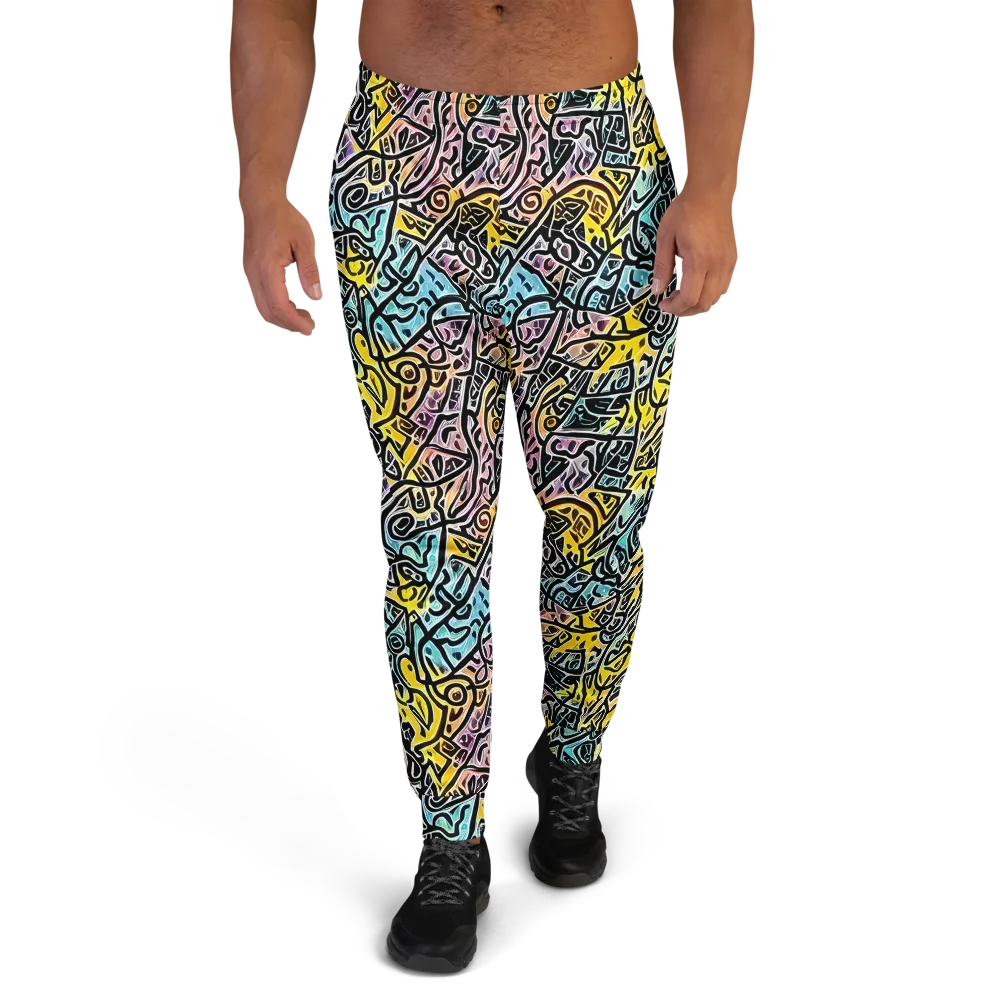 Chromatic Cipher on Men's Joggers — Front