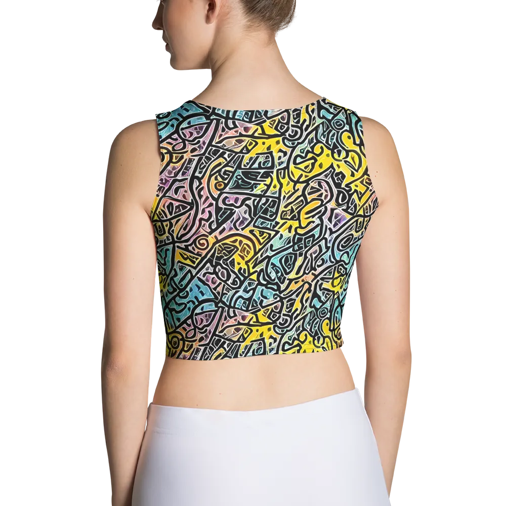 Chromatic Cipher on Crop Top — Back