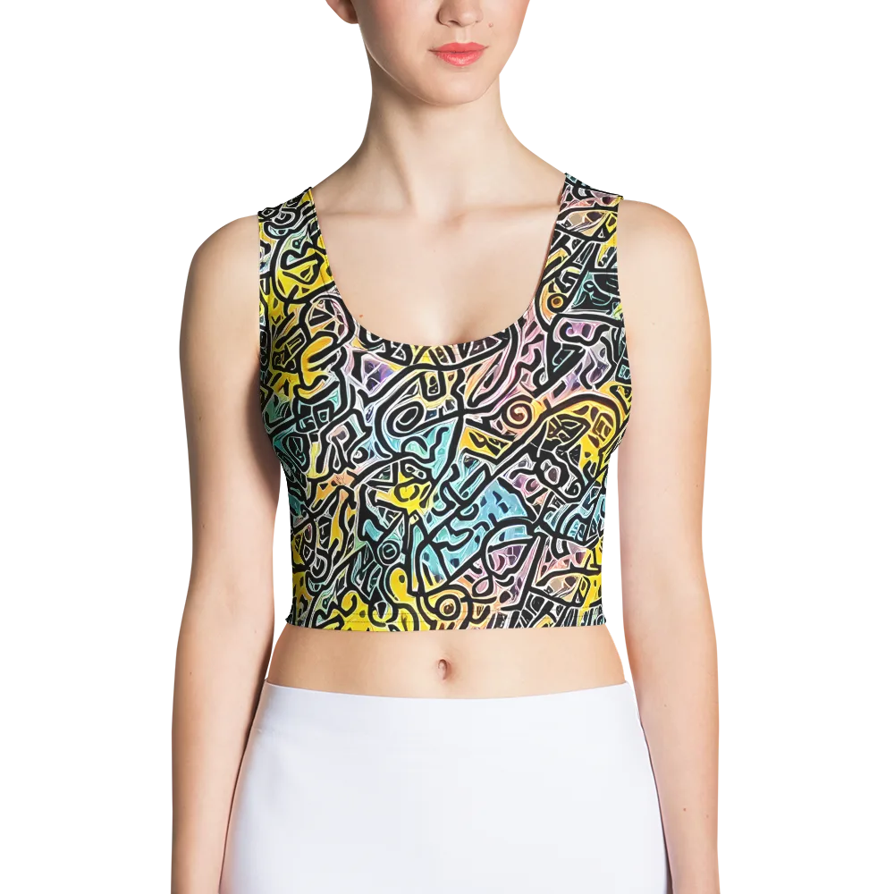 Chromatic Cipher on Crop Top — Front