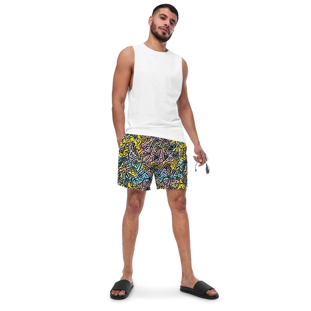 Chromatic Cipher on Swim Trunks — Front