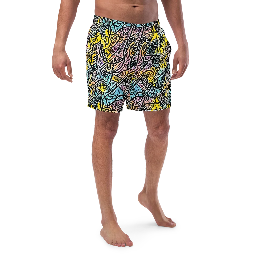 Chromatic Cipher on Swim Trunks — Front