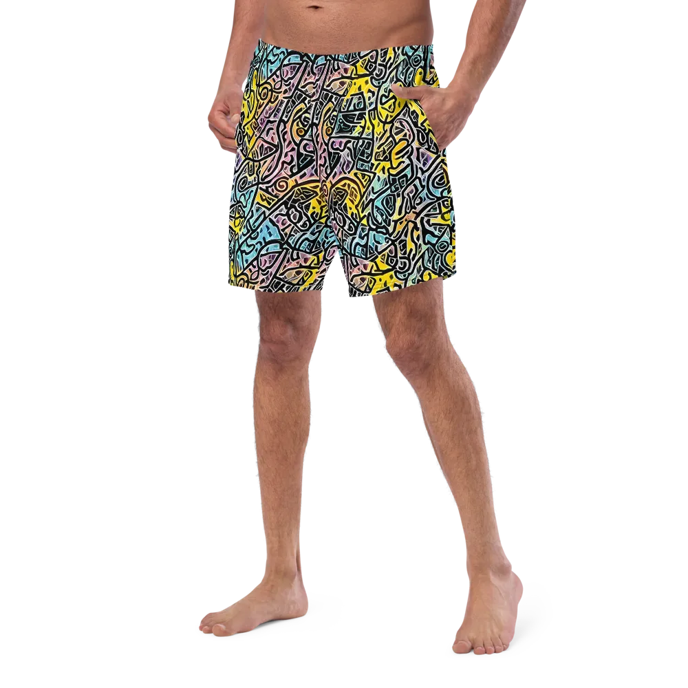 Chromatic Cipher on Swim Trunks — Left Front