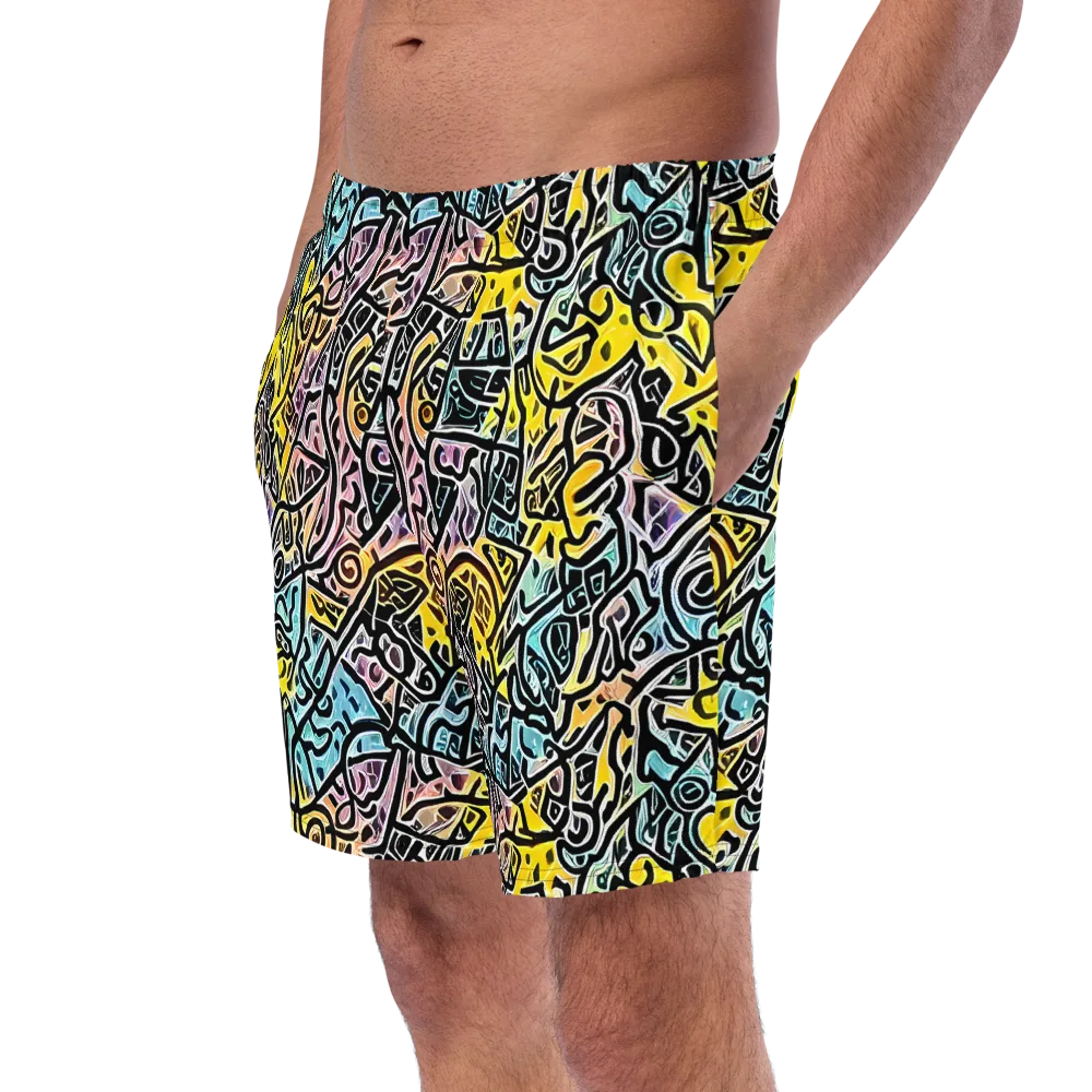 Chromatic Cipher on Swim Trunks — Left Front