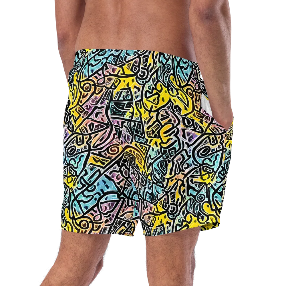 Chromatic Cipher on Swim Trunks — Right Back