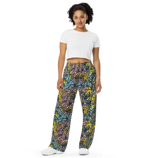 Chromatic Cipher on a Wide-Leg Pants