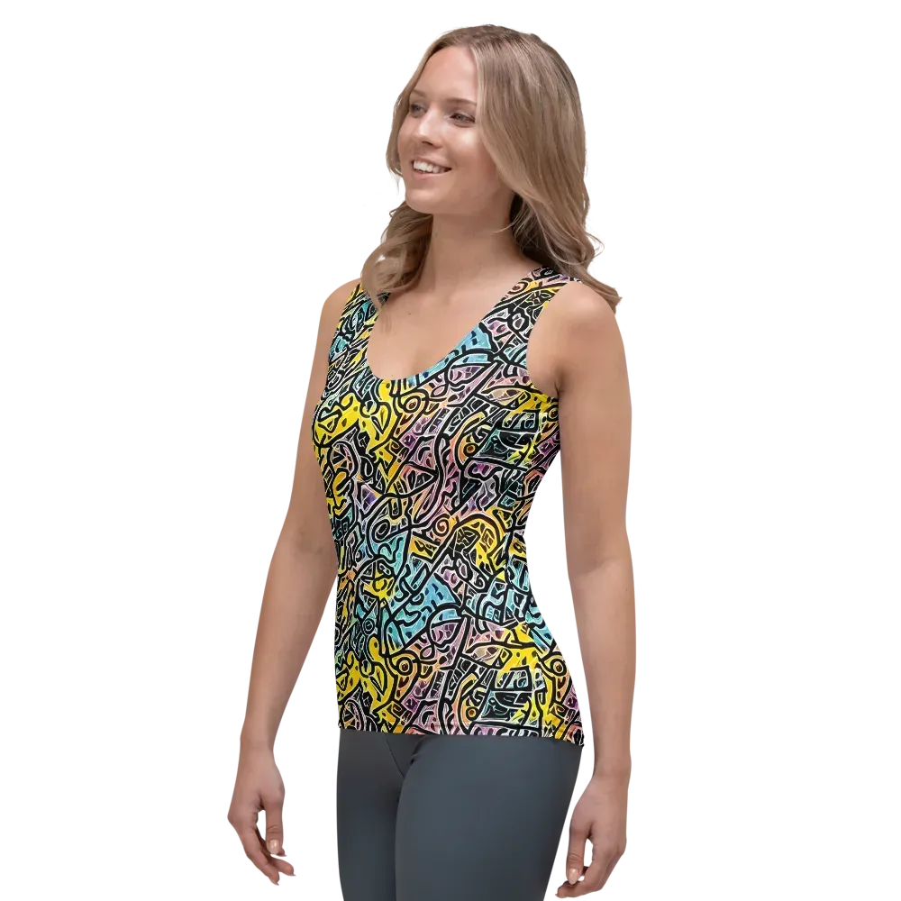 Chromatic Cipher on Women's Tank Top — Left Front