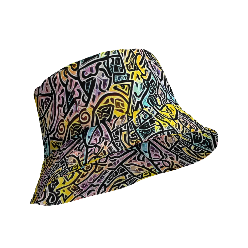 Chromatic Cipher on Reversible Bucket Hat — Product details Outside