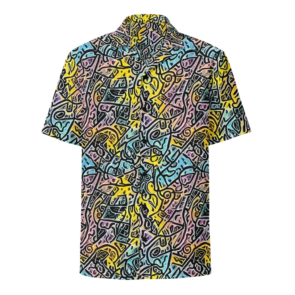 Chromatic Cipher on Button Shirt — Front