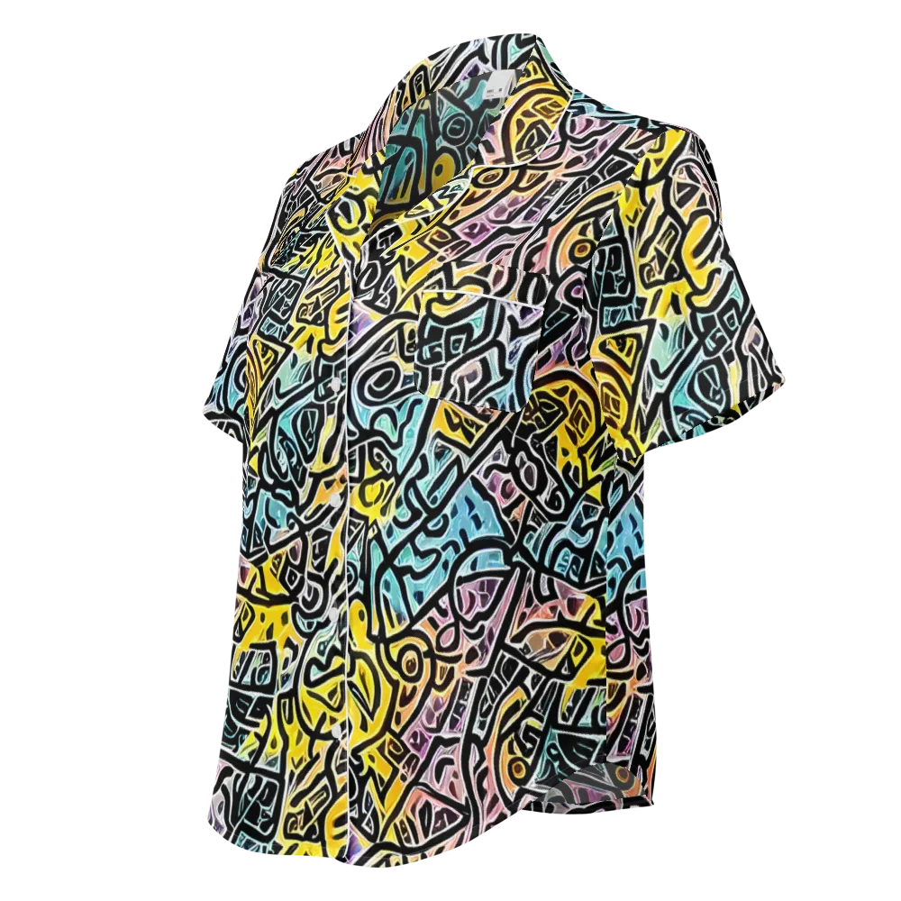 Chromatic Cipher on Women's Short Sleeve Pajama Top — Left Front