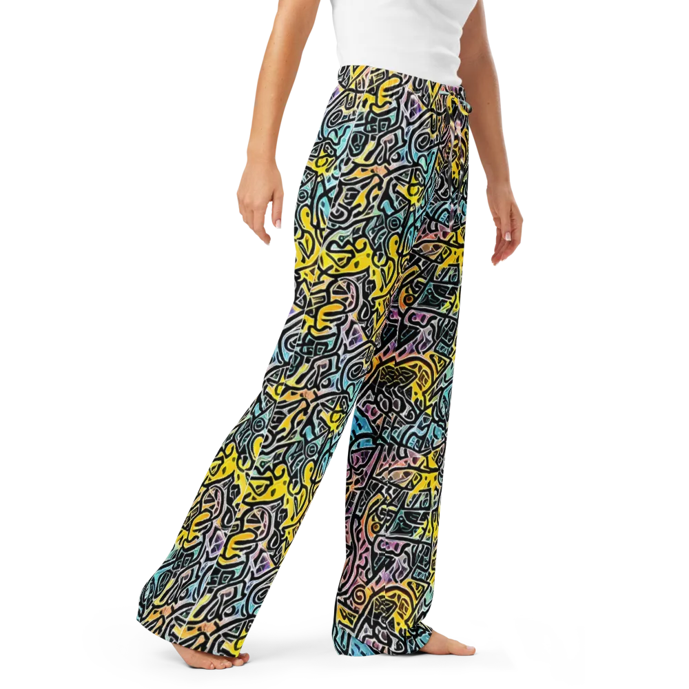 Chromatic Cipher on Women's Pajama Pants — Right Front