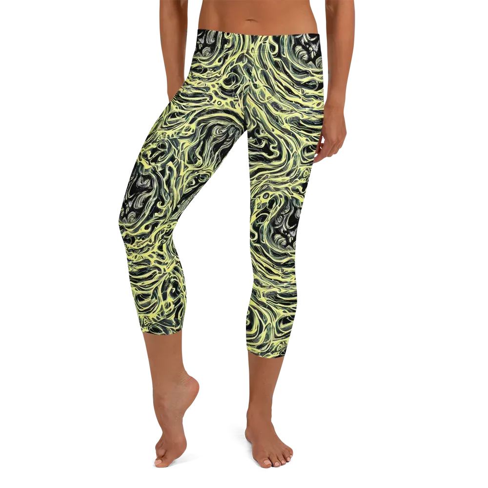 Venom Veil on Capri Leggings — Front