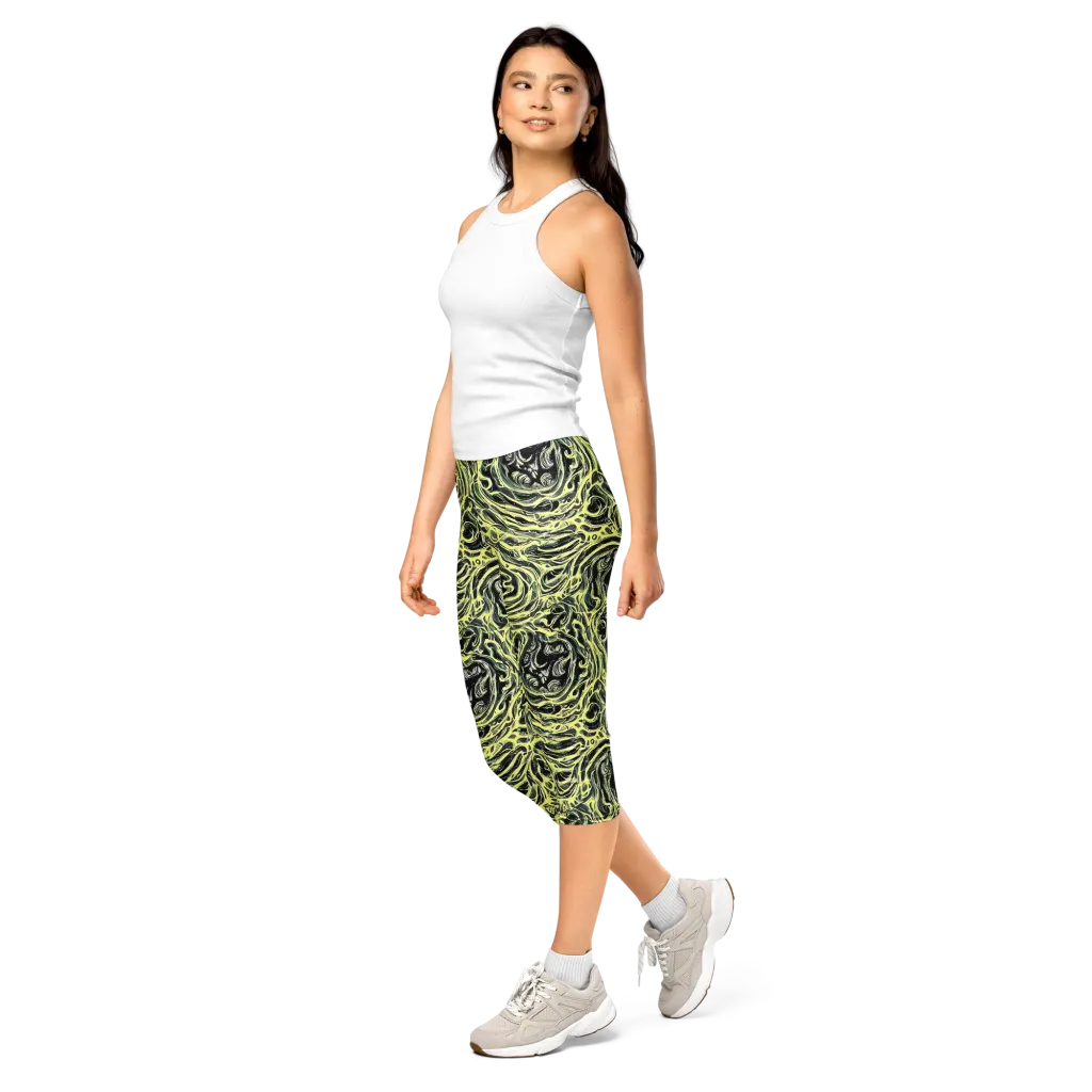 Venom Veil on Capri Leggings — Left Front