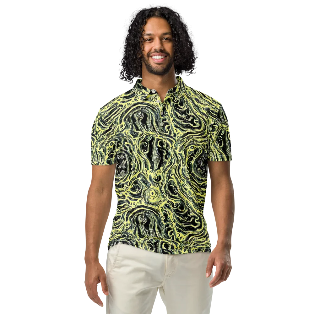 Venom Veil on Men's Slim Fit Polo Shirt — Front