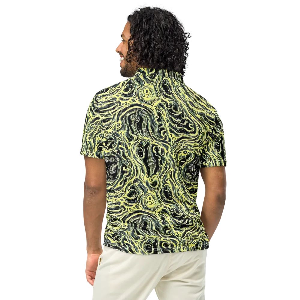 Venom Veil on Men's Slim Fit Polo Shirt — Back