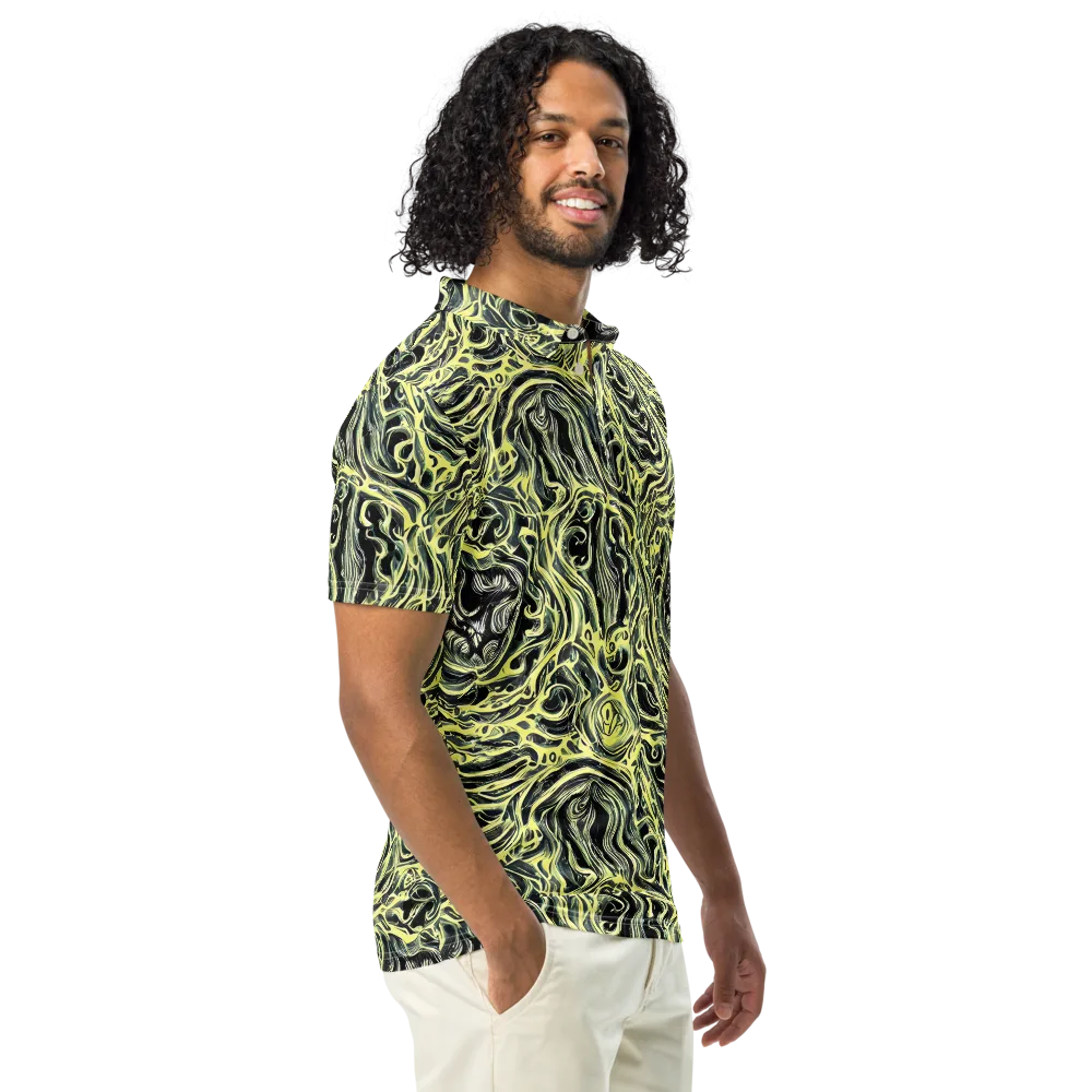 Venom Veil on Men's Slim Fit Polo Shirt — Right Front